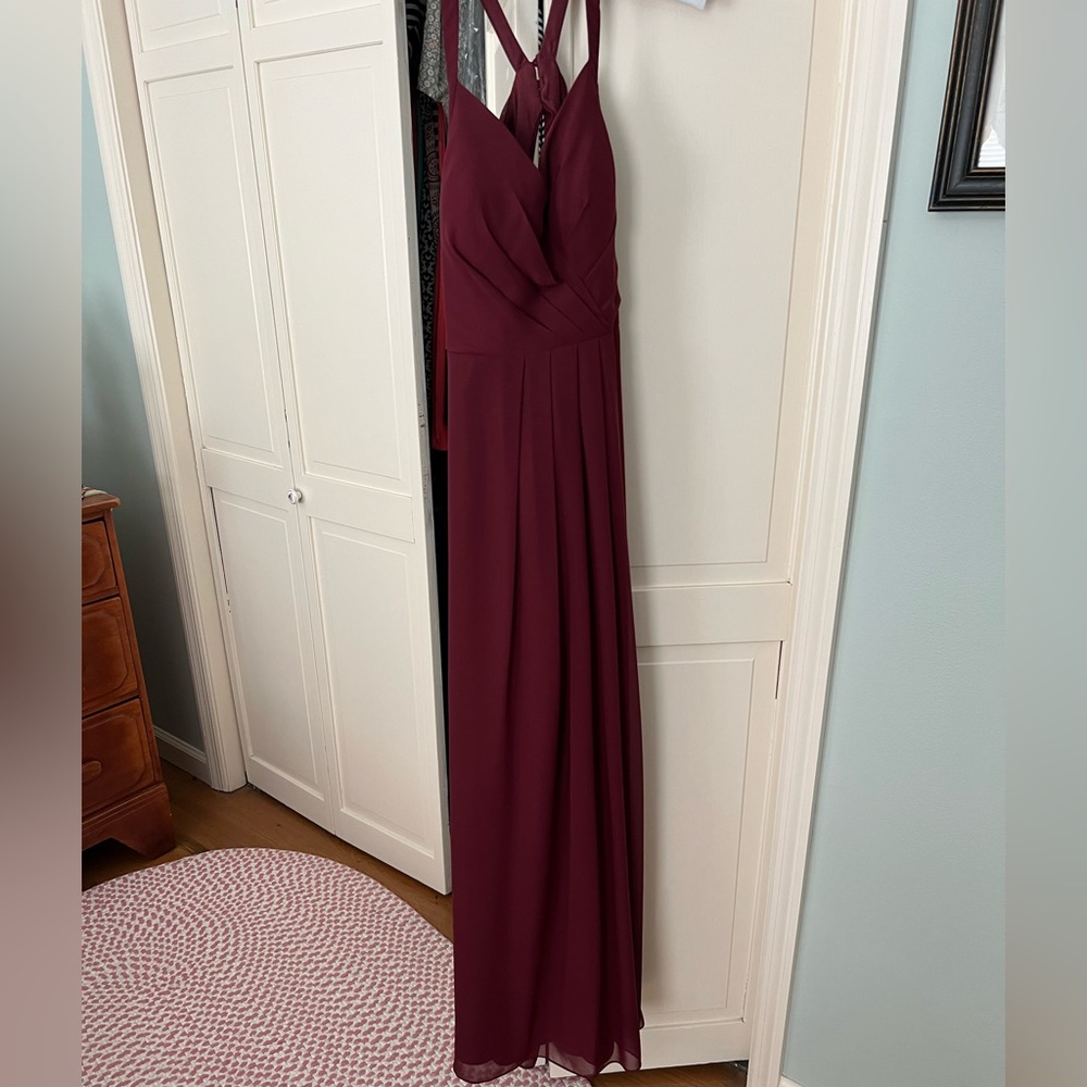 Azazie A8 maroon/wine bridesmaid dress